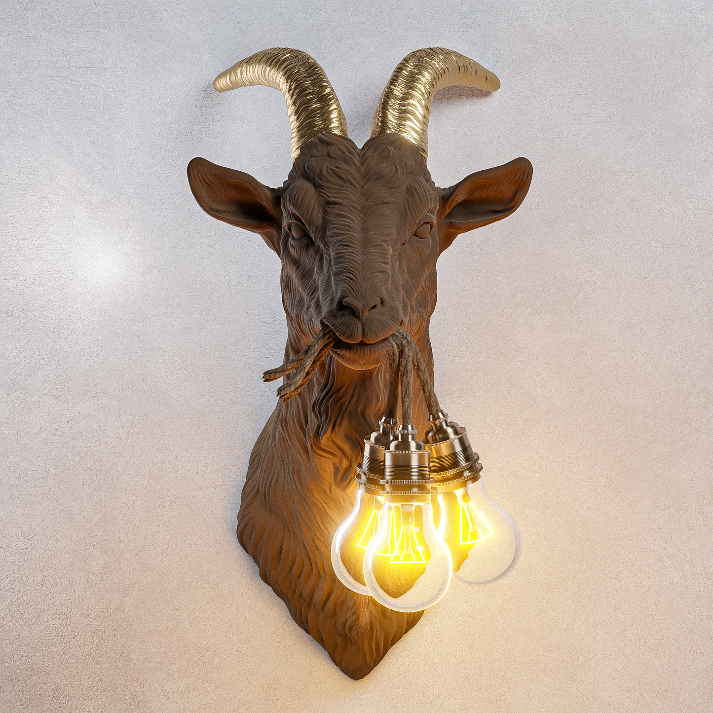 Lampada Capra Sandalo 30% Fibre di Legno LINEA TRIPLE