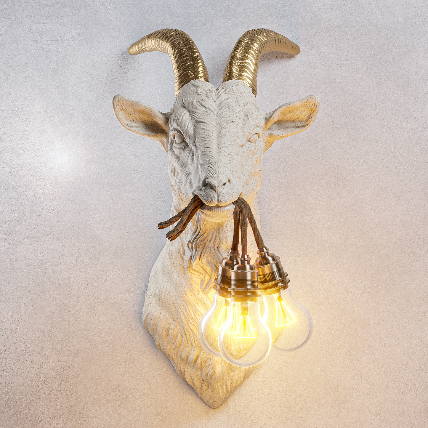 Lampada Capra Travertino LINEA TRIPLE