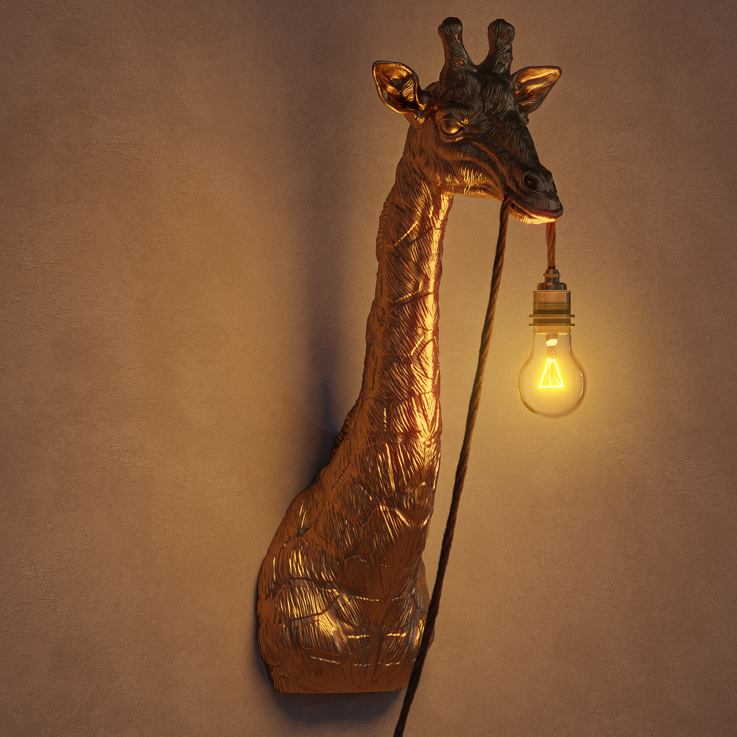 Lampada Giraffa Oro