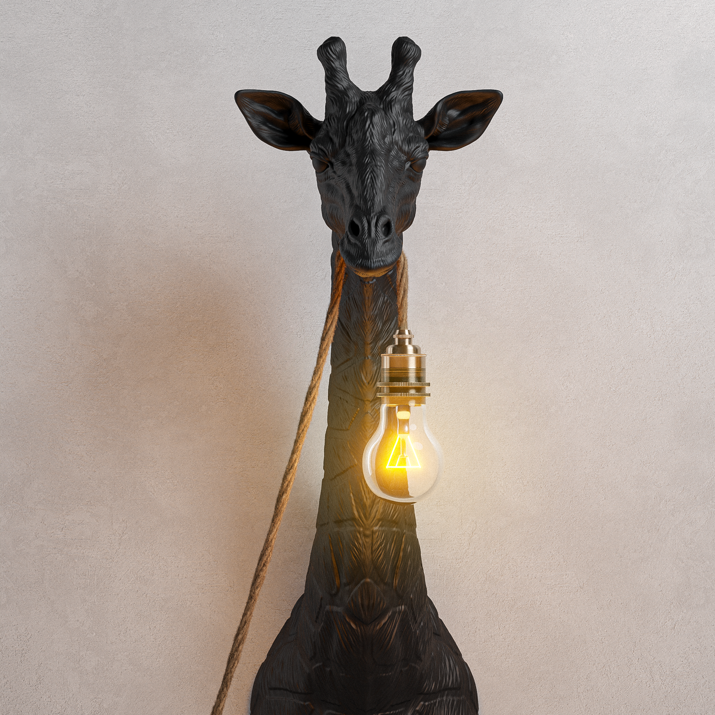 Lampada Giraffa Nero