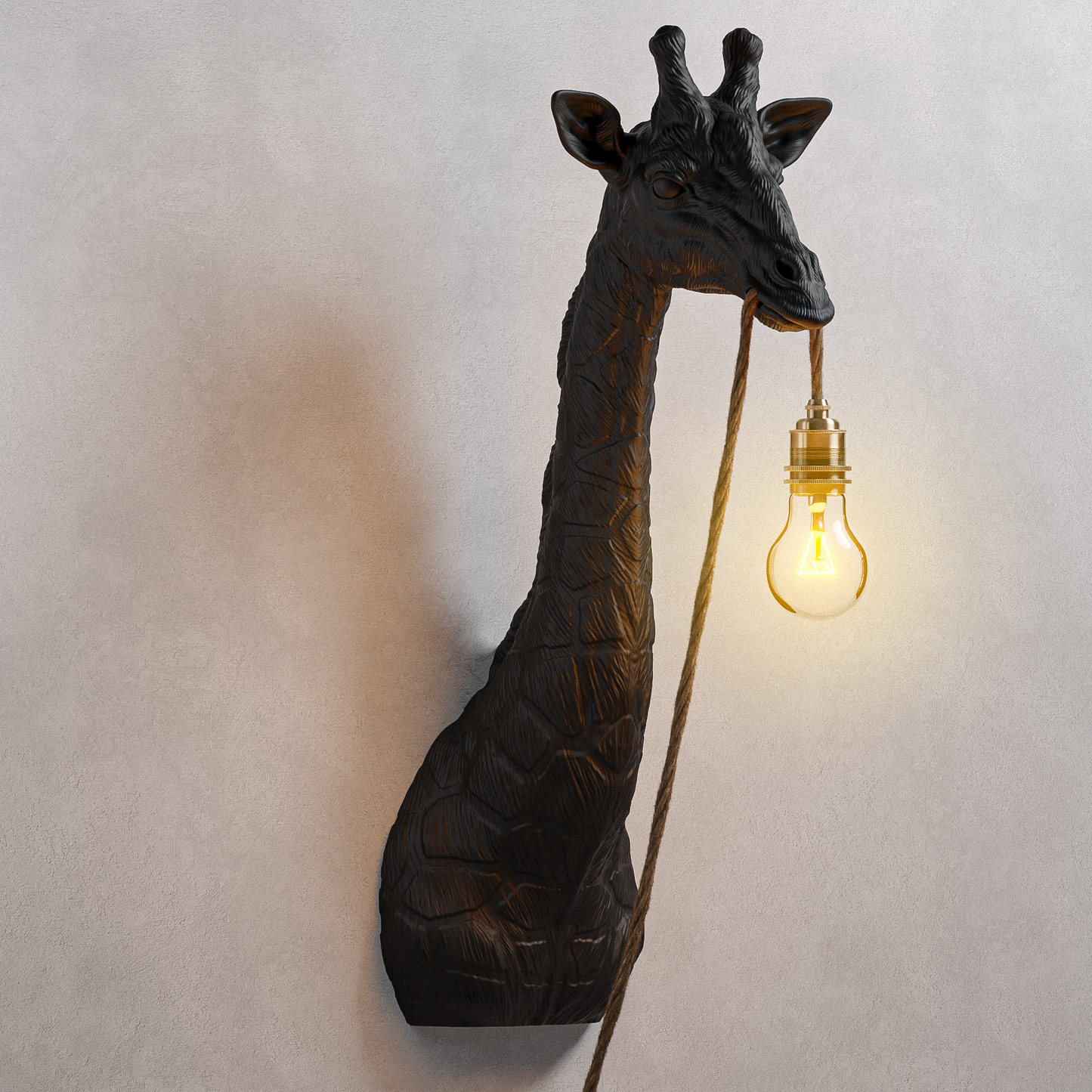 Lampada Giraffa Nero