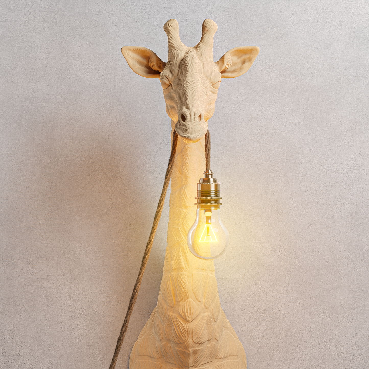 Lampada Giraffa Rovere 30% Fibre di Legno