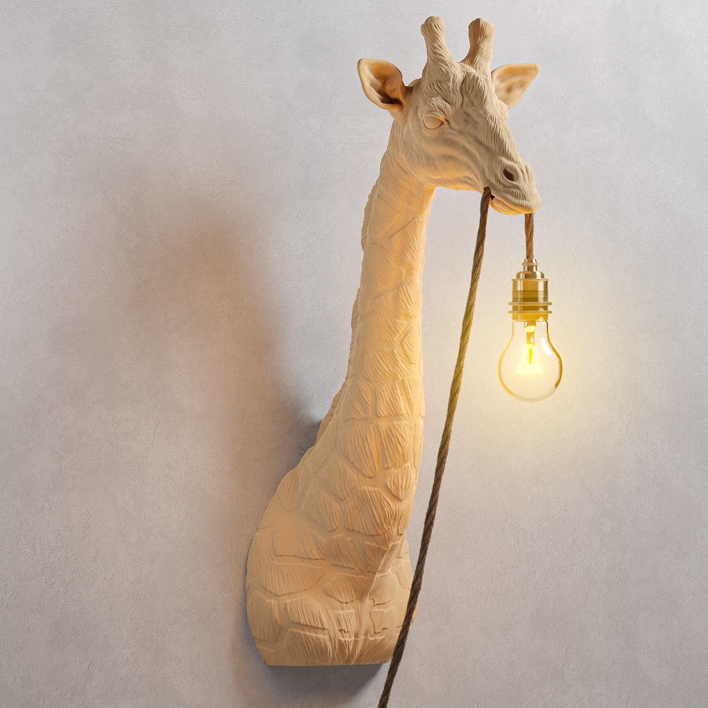 Lampada Giraffa Rovere 30% Fibre di Legno