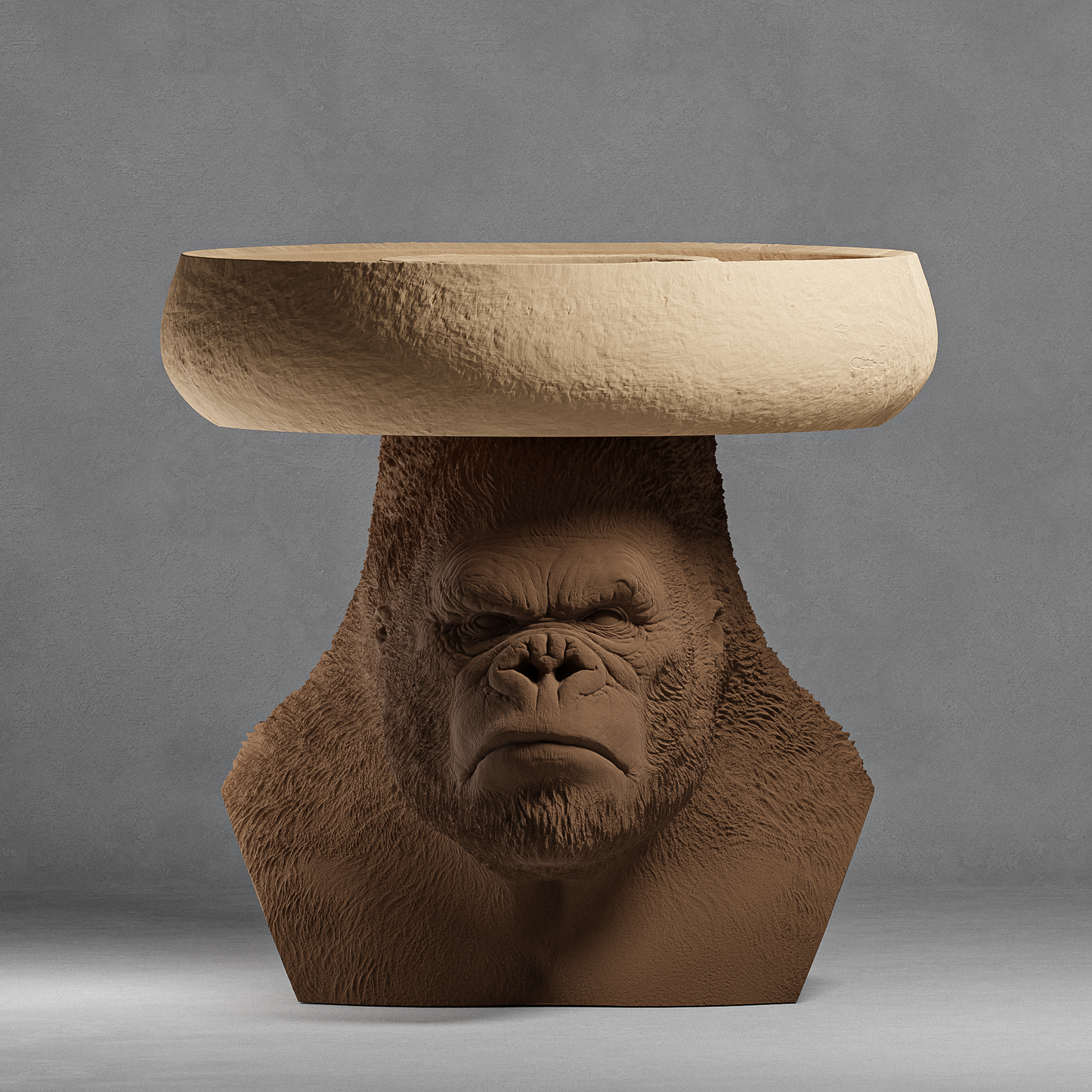 Porta-Snack Gorilla Sandalo/Rovere 30% Fibre di Legno