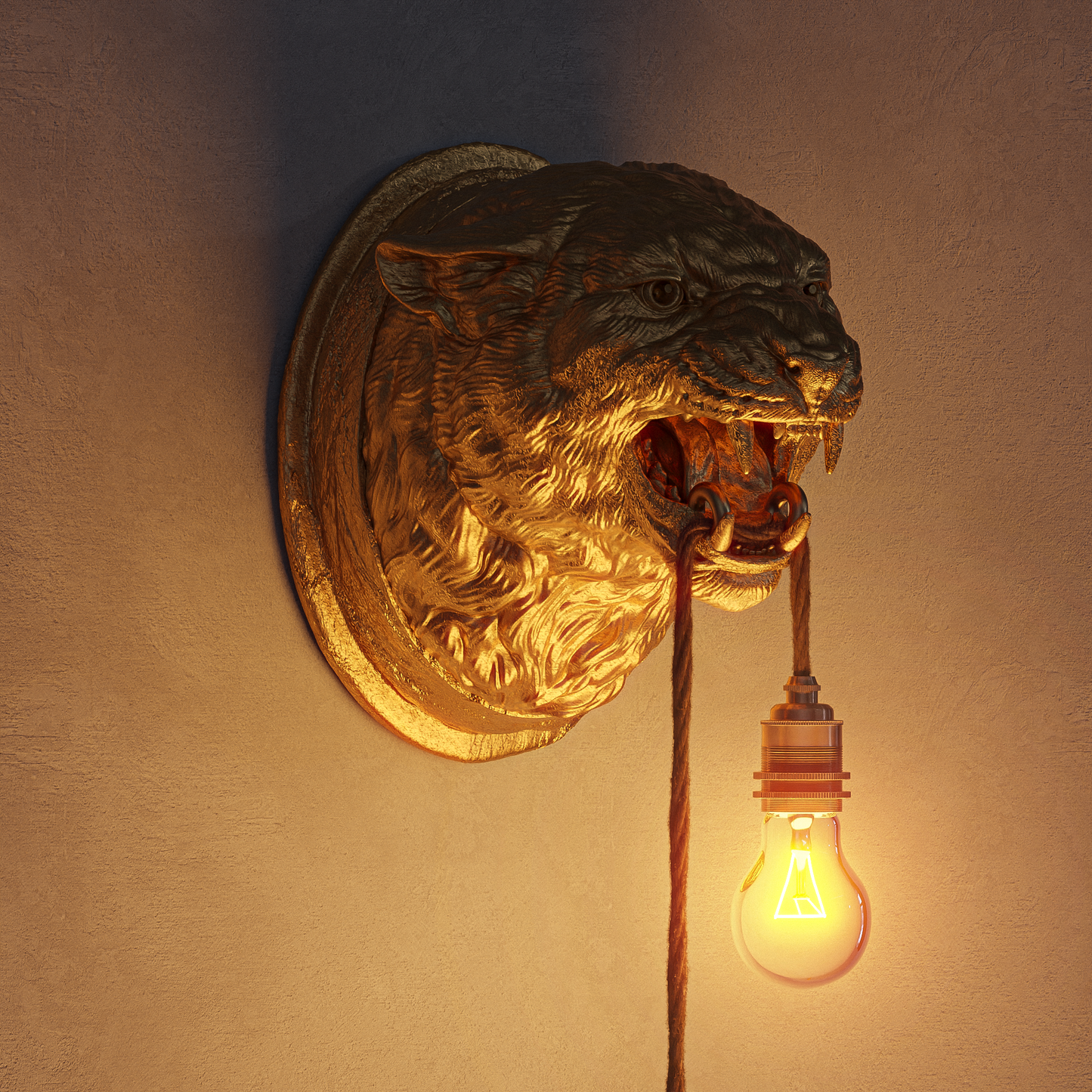 Lampada Leopardo Oro