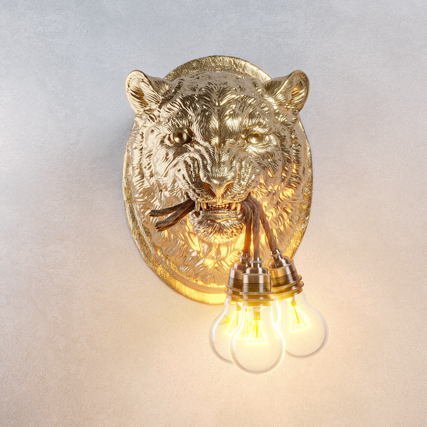Lampada Leopardo Oro LINEA TRIPLE