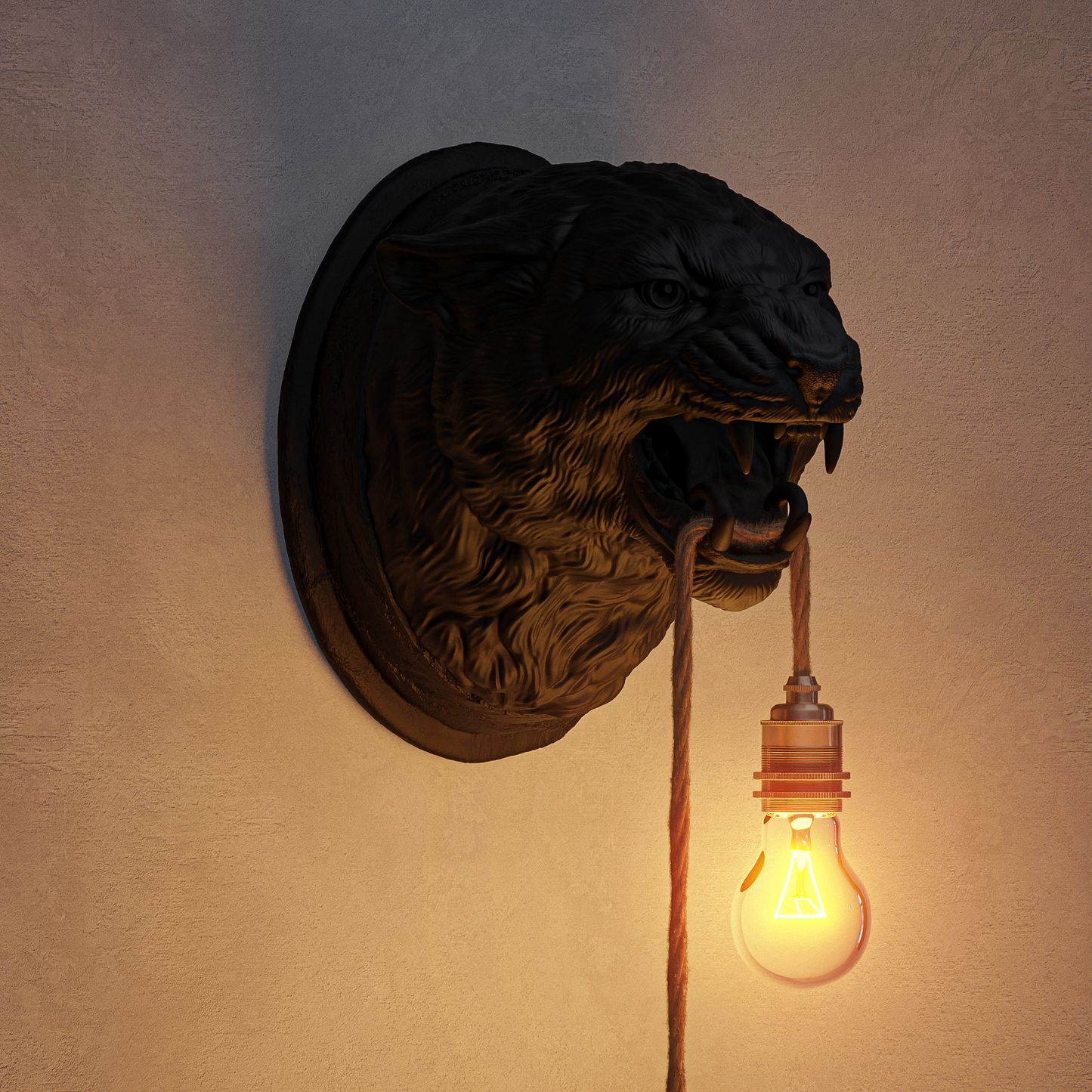Lampada Leopardo Nero