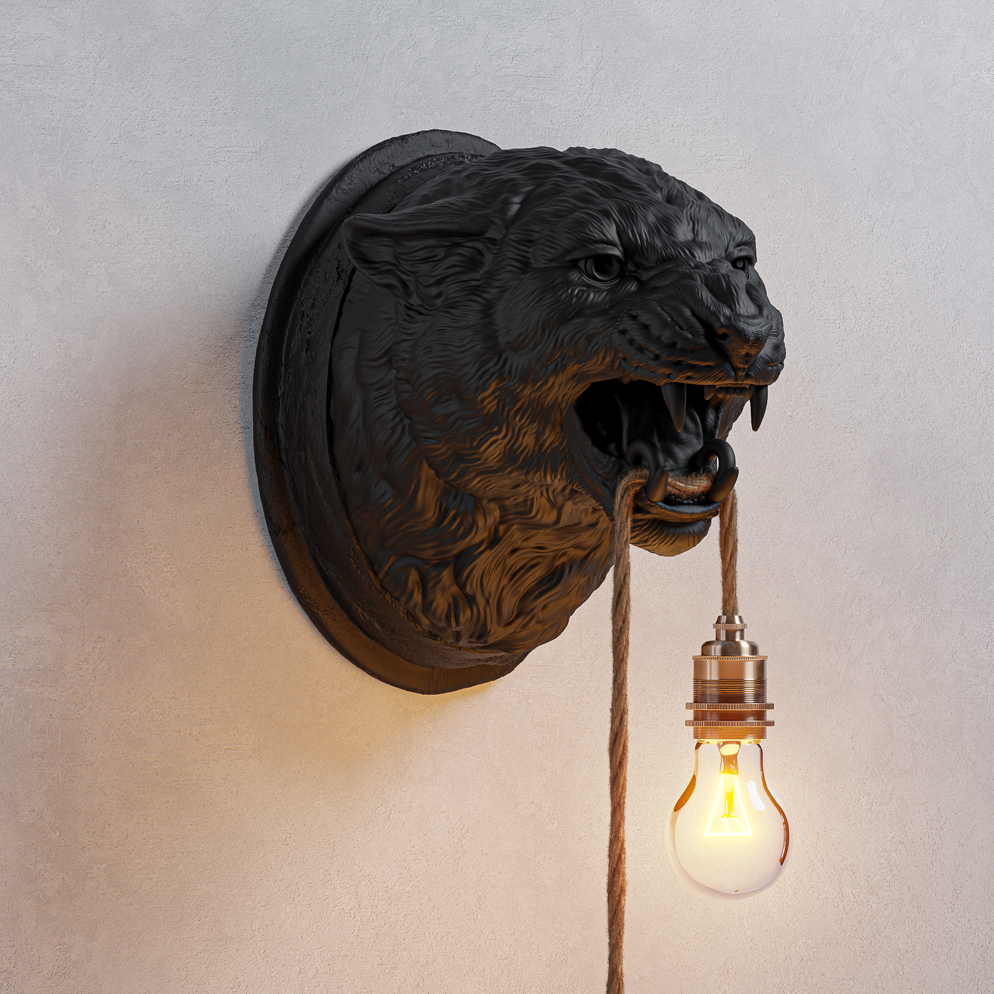 Lampada Leopardo Nero
