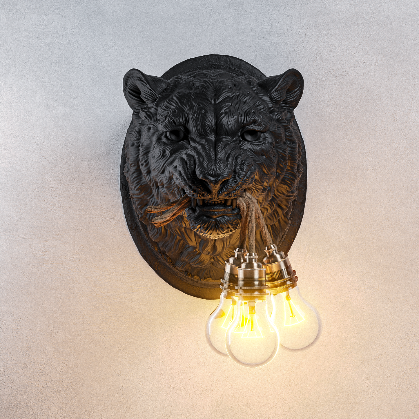 Lampada Leopardo Nero LINEA TRIPLE
