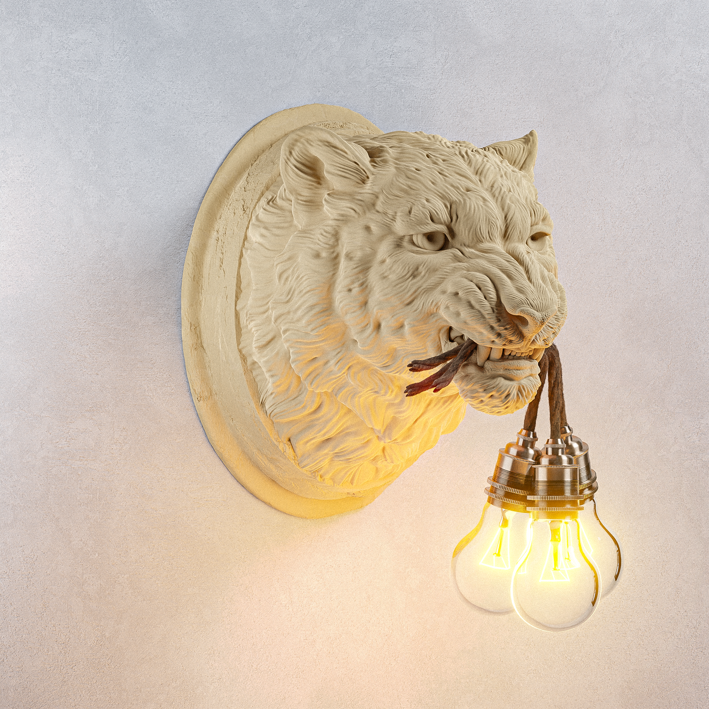 Lampada Leopardo Rovere 30% Fibre di Legno LINEA TRIPLE