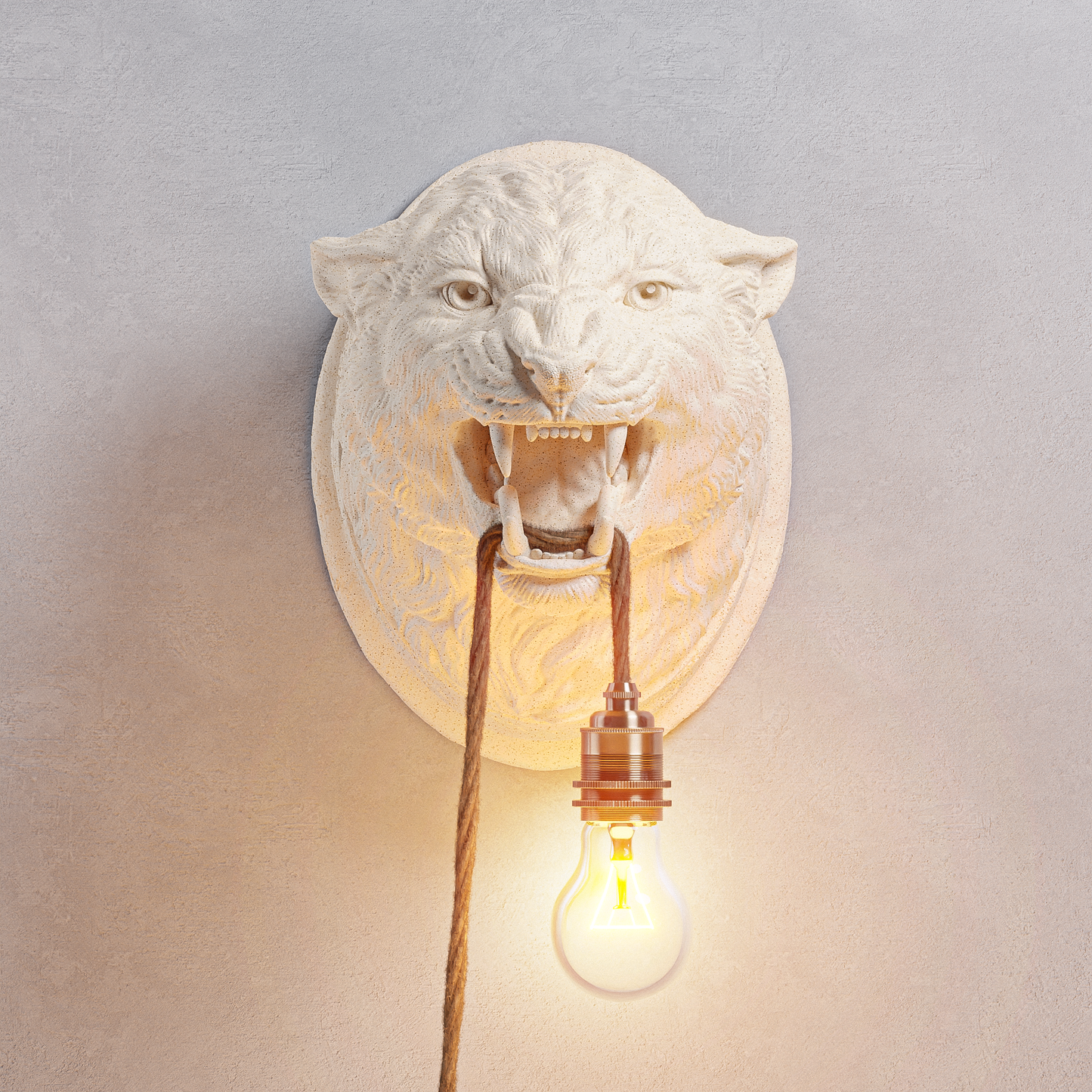 Lampada Leopardo Travertino