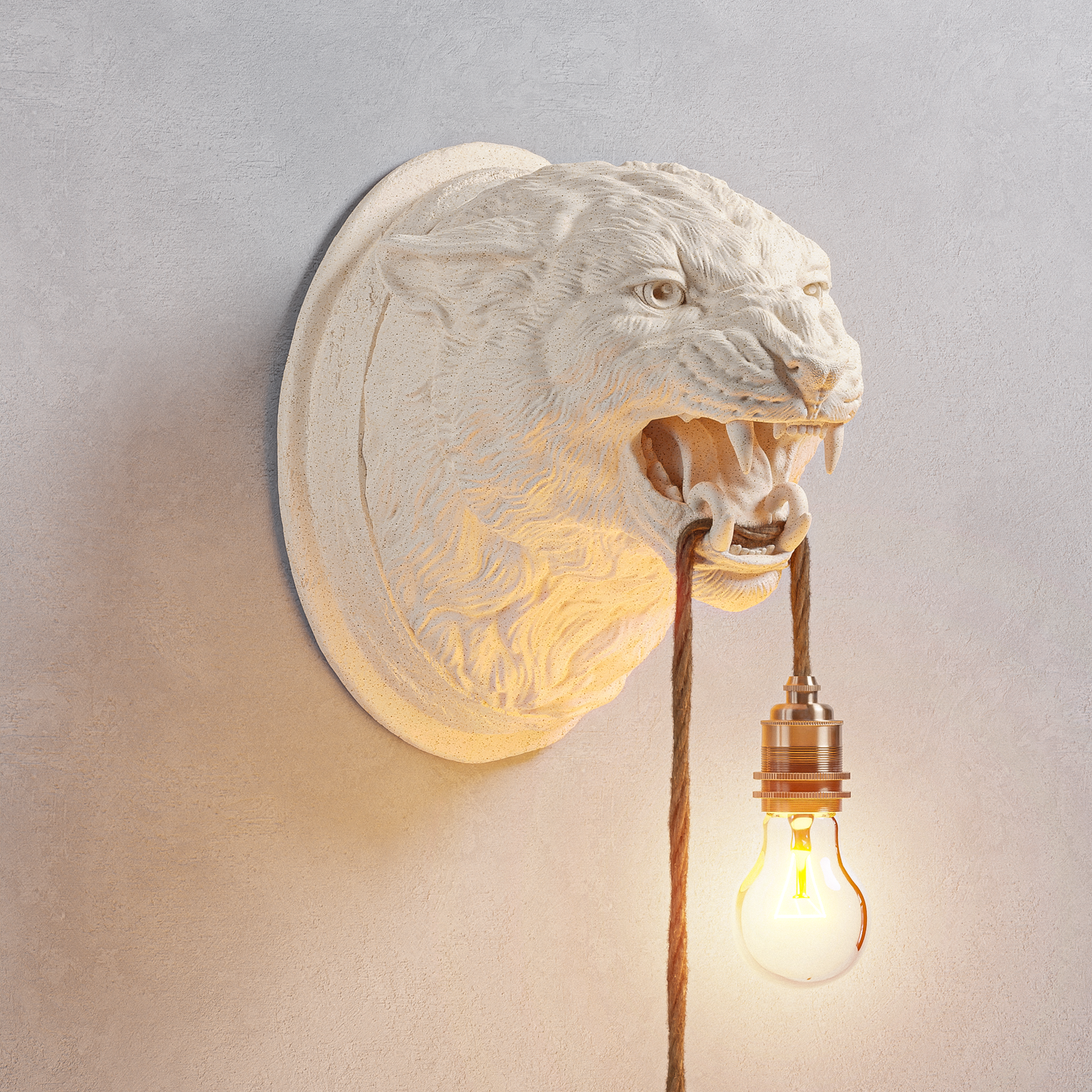 Lampada Leopardo Travertino
