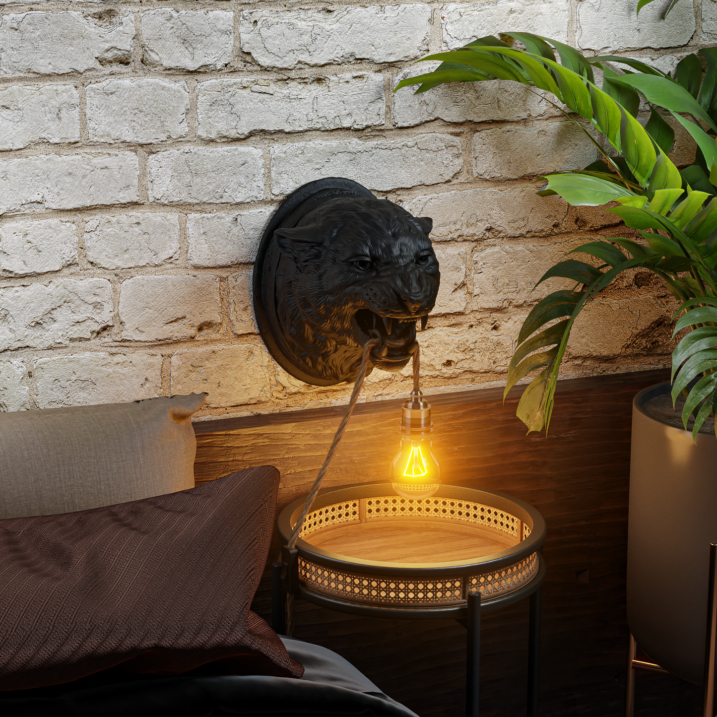 Lampada Leopardo Nero