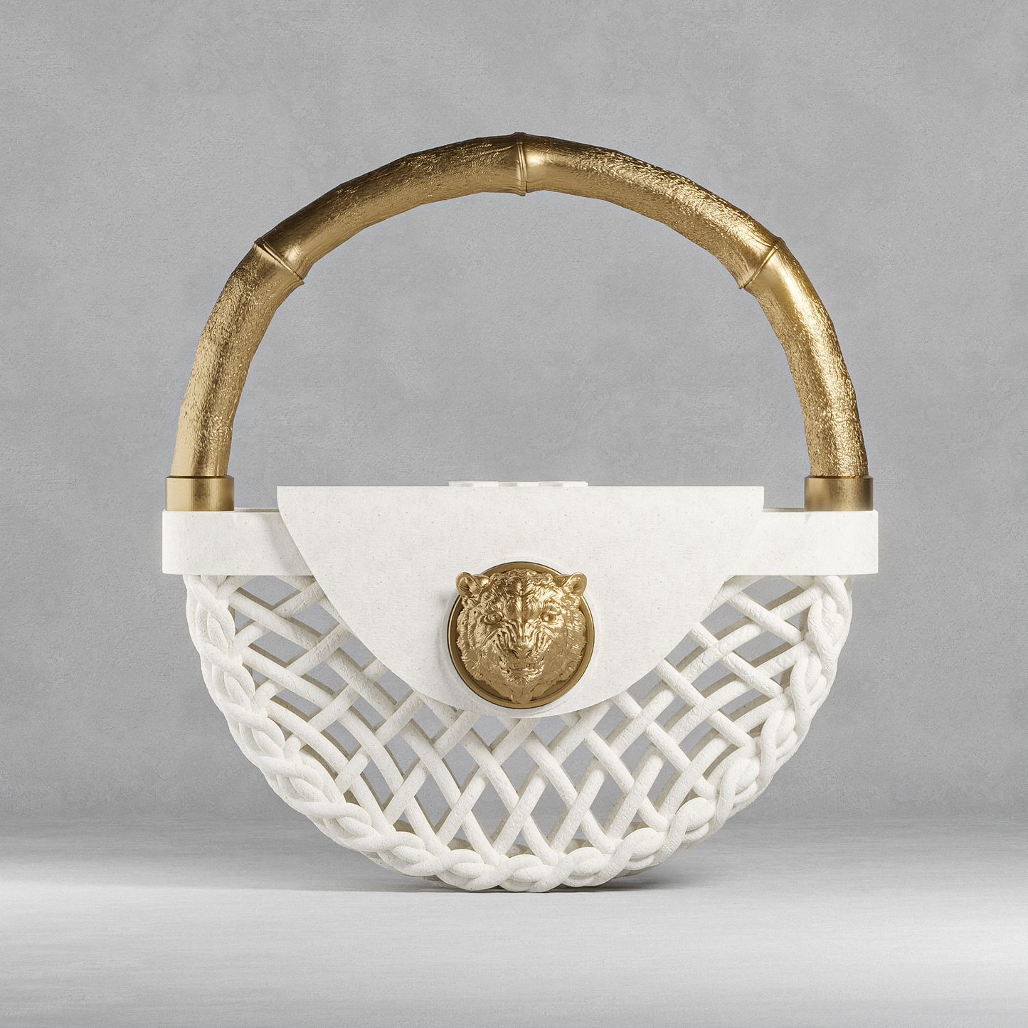 Borsa "JUNGLE" Travertino/Oro