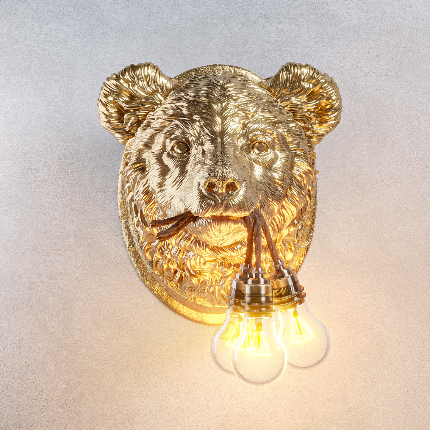 Lampada Orsetto Oro LINEA TRIPLE