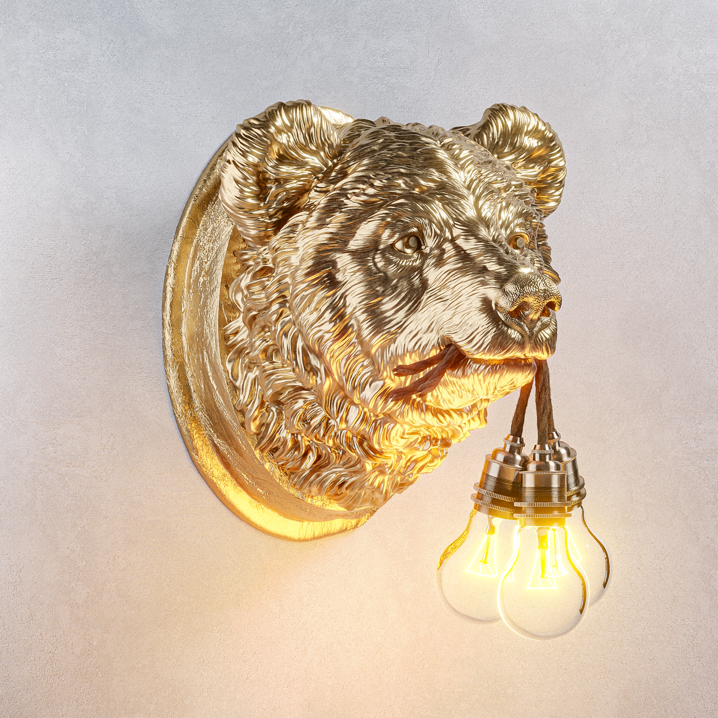 Lampada Orsetto Oro LINEA TRIPLE
