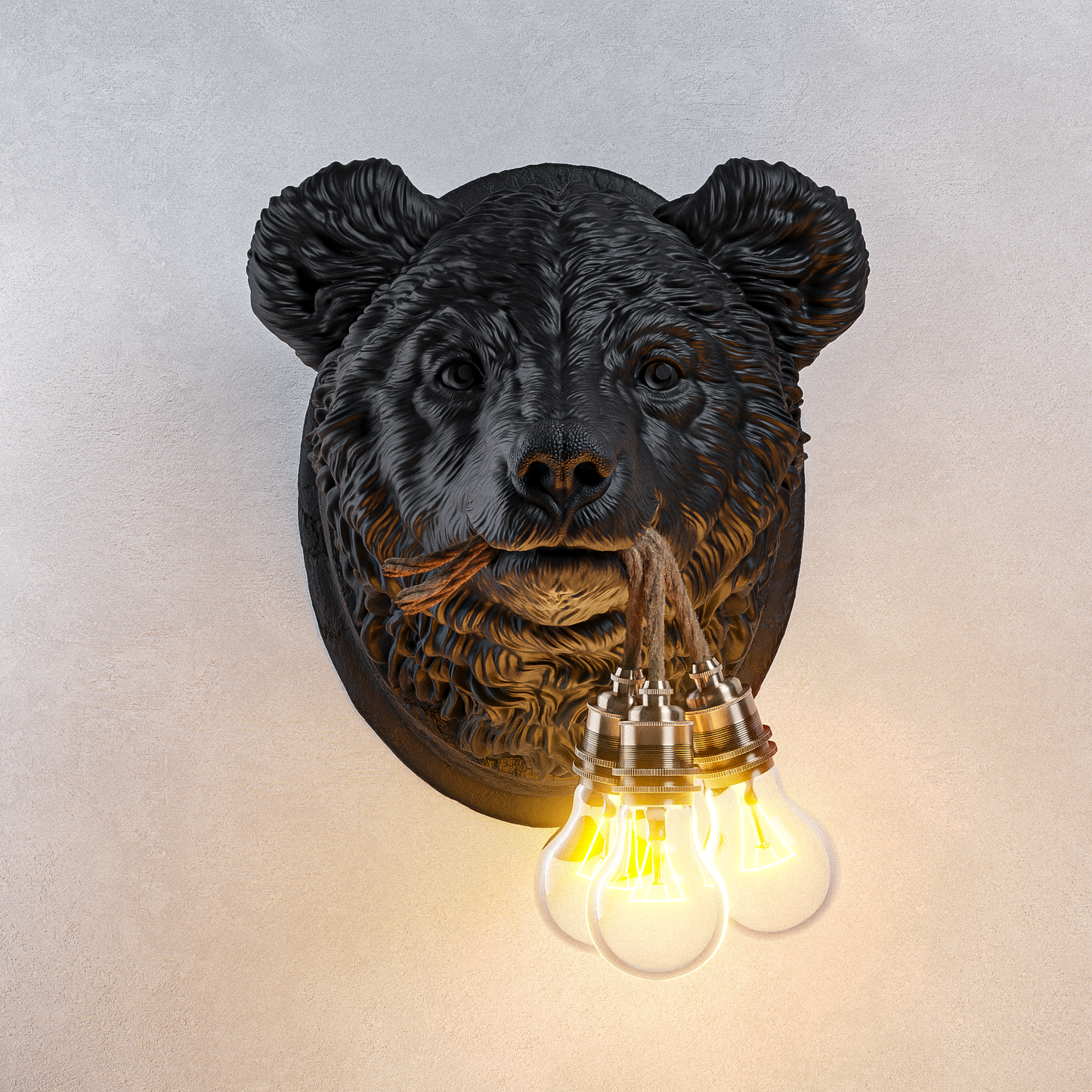 Lampada Orsetto Nero LINEA TRIPLE