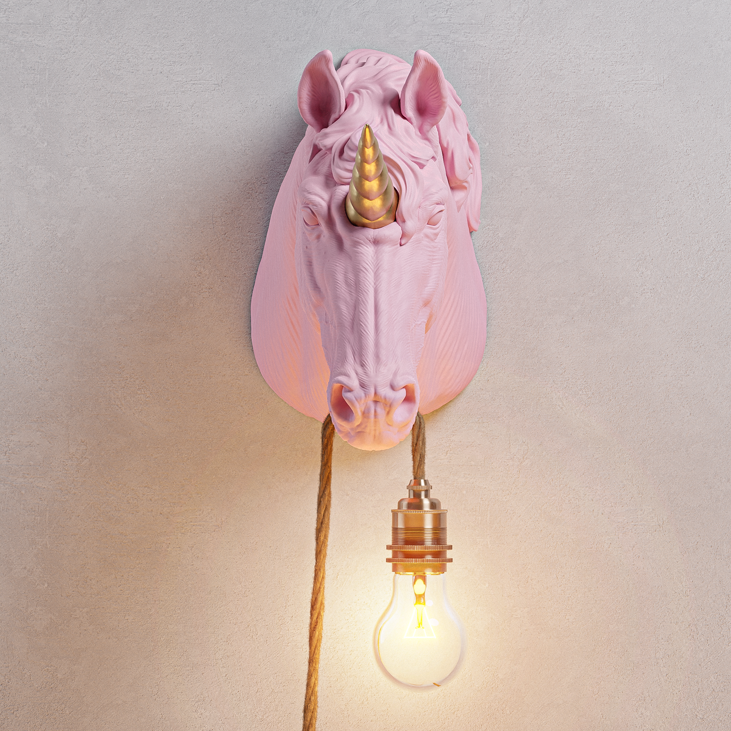 Lampada Unicorno Candy/Oro