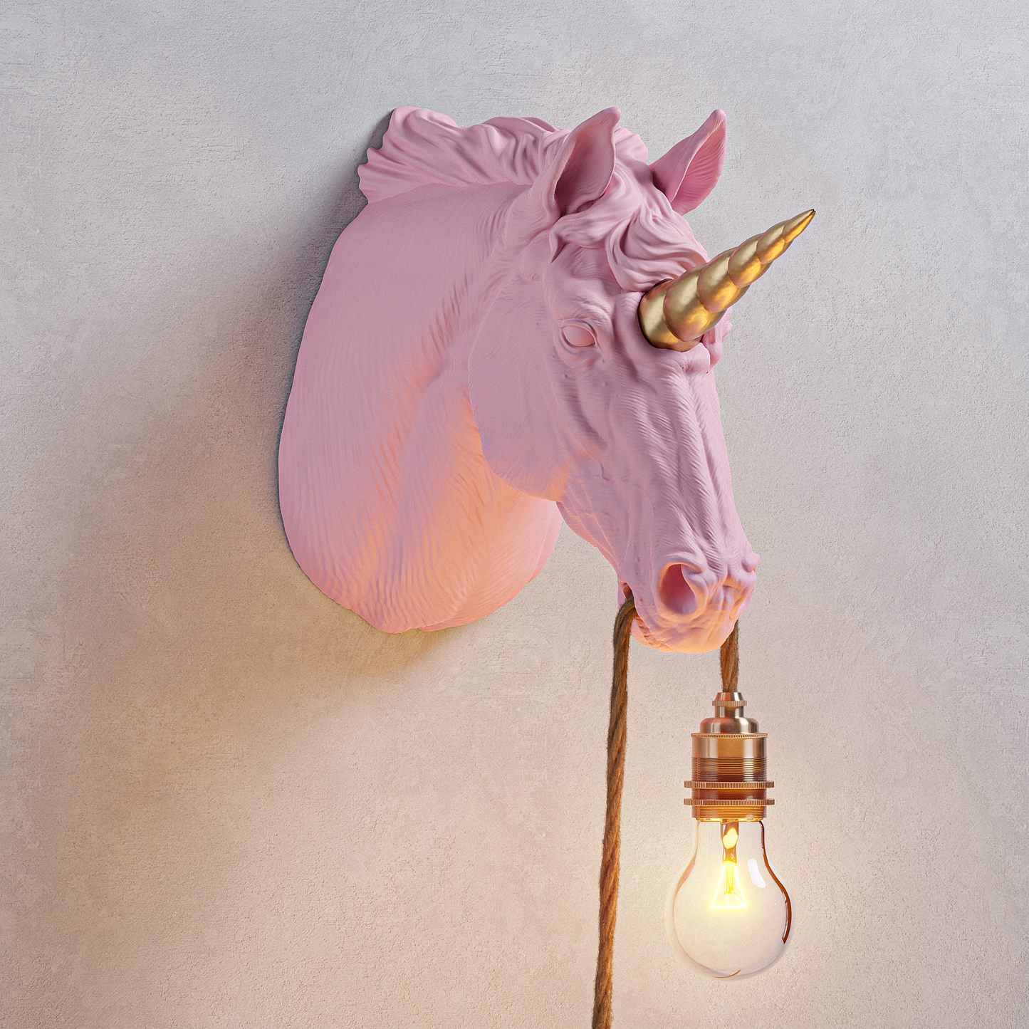 Lampada Unicorno Candy/Oro