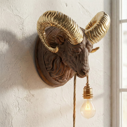 Aries Lamp Sandalwood/Gold 30% Wood Fibers