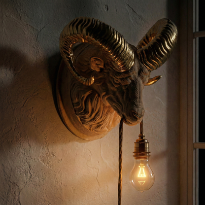 Aries Lamp Oak/Gold 30% Wood Fibers