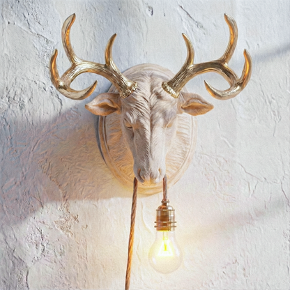 Deer Lamp Oak/Gold 30% Wood Fibers
