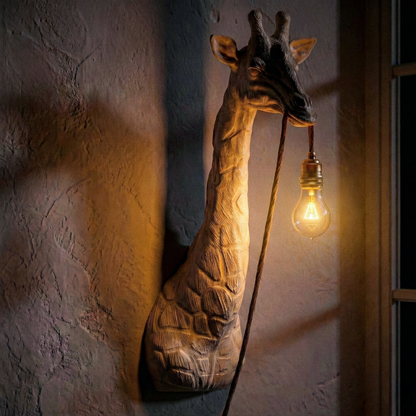 Giraffe Lamp Oak 30% Wood Fibers