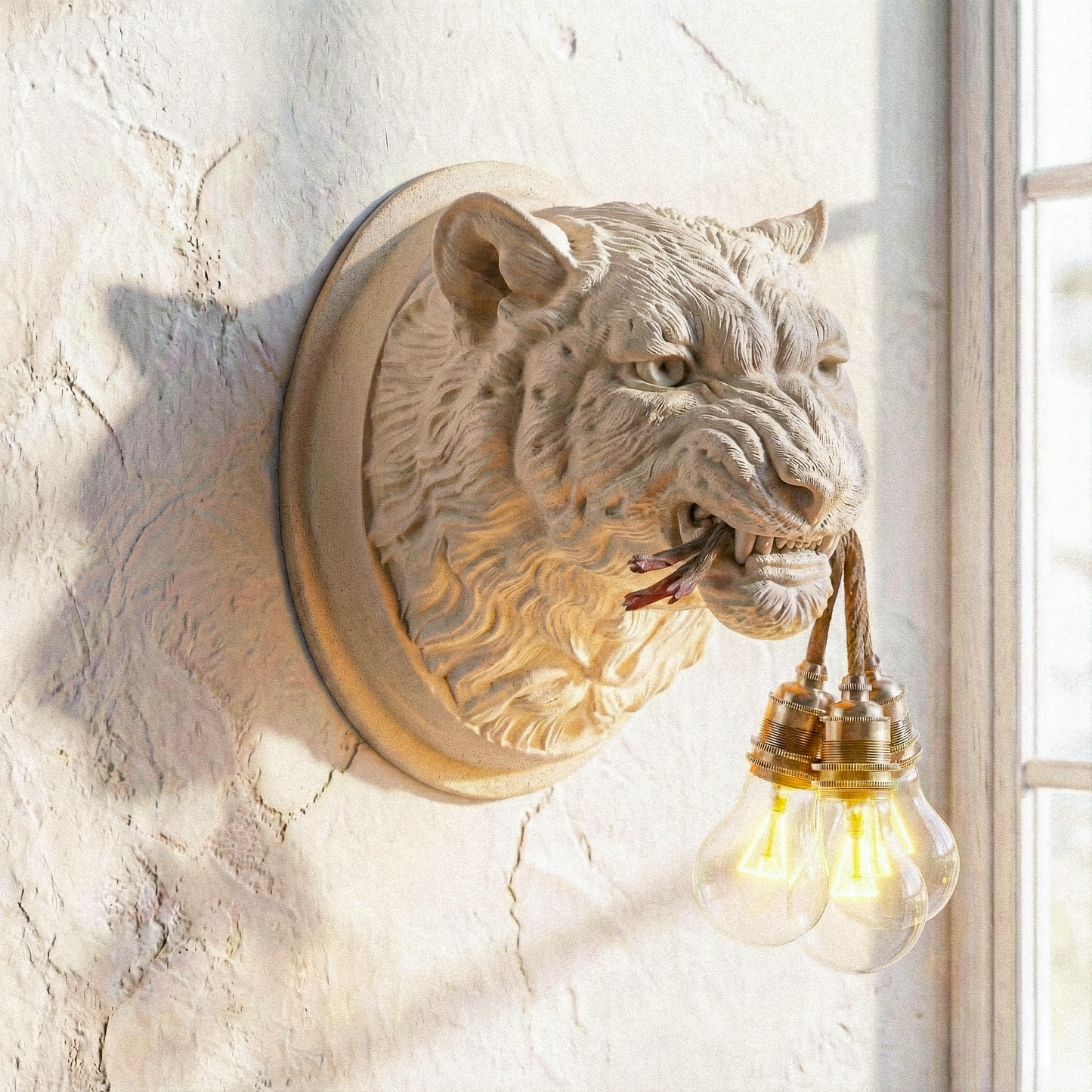 Lampada Leopardo Rovere 30% Fibre di Legno LINEA TRIPLE