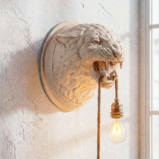 Oak Leopard Lamp 30% Wood Fibers