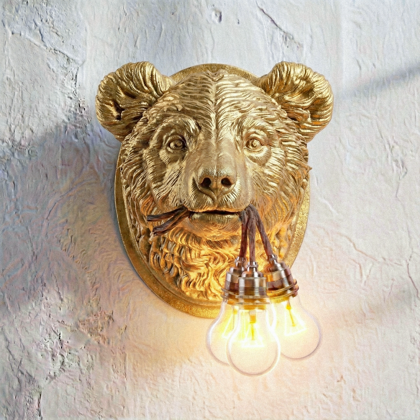 Lampada Orsetto Oro LINEA TRIPLE