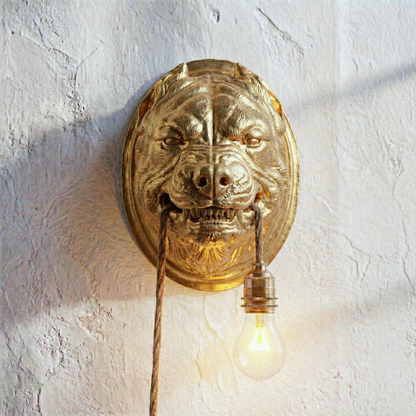 Pitbull Lamp Gold