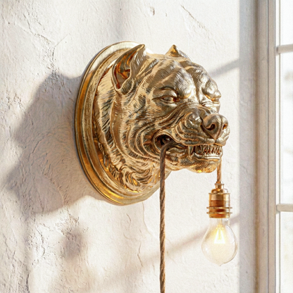 Pitbull Lamp Gold