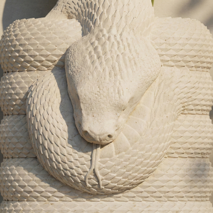 Vaso Vipera Travertino