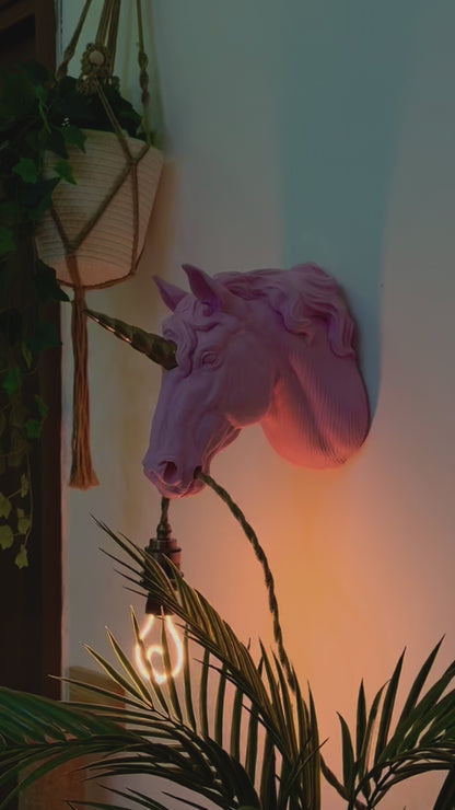 Candy Unicorn Lamp/Gold